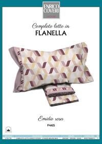 COMPLETO LETTO FLANELLA 2P LF30750 EC 250X300 Tellini S.r.l. Ingrosso Abbigliamento